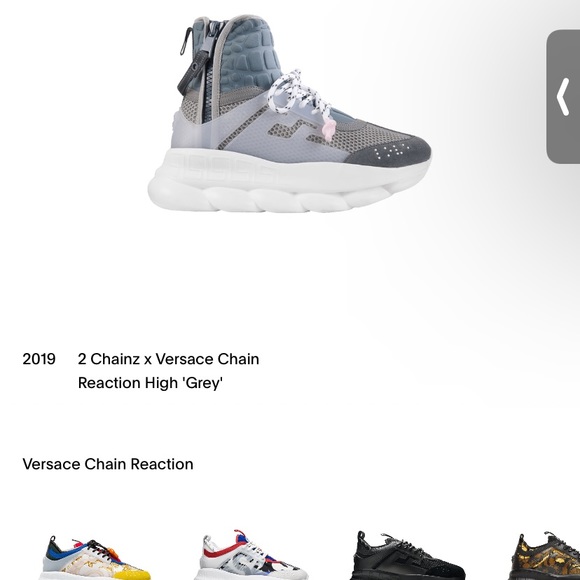 2 Chainz x Versace Chain Reaction High ’Grey’ - Picture 7 of 7